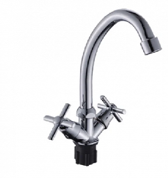 Смеситель для кухни ЭВЕРЕСТ B49-316 1/2" к с выc. изливом НА ГАЙКЕ