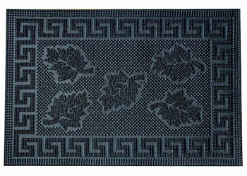 Коврик PIN MAT резиновый 40*60см черный пять листиков