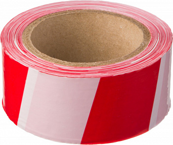Лента сигнальная красно-белая, STAYER MAXTape, 50 мм, 150 м, (12241-50-150)