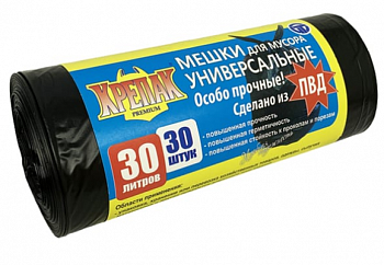 Мешок д/мусора Крепак 30л - 30 шт рулон П7215