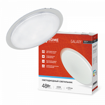 Св-к св/д декоративный 48W(4320lm) 6500K 6K 450х68 IP40 DECO GALAXY 2502 ASD/InHome№207