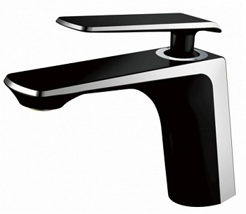 Смеситель для раковины HB10548-7 (Черный/хром)  HAIBA с гайкой