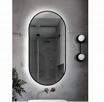 Зеркало Shell Light 450х900*30 с сенсором задняя LED